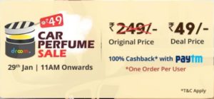 (Next Sale) Droom Flash Sale -Get Car Perfume For Free(@29th Jan)