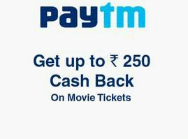 PayTM Steal - Get Upto Rs.250 Cashback on Movie Ticket Booking