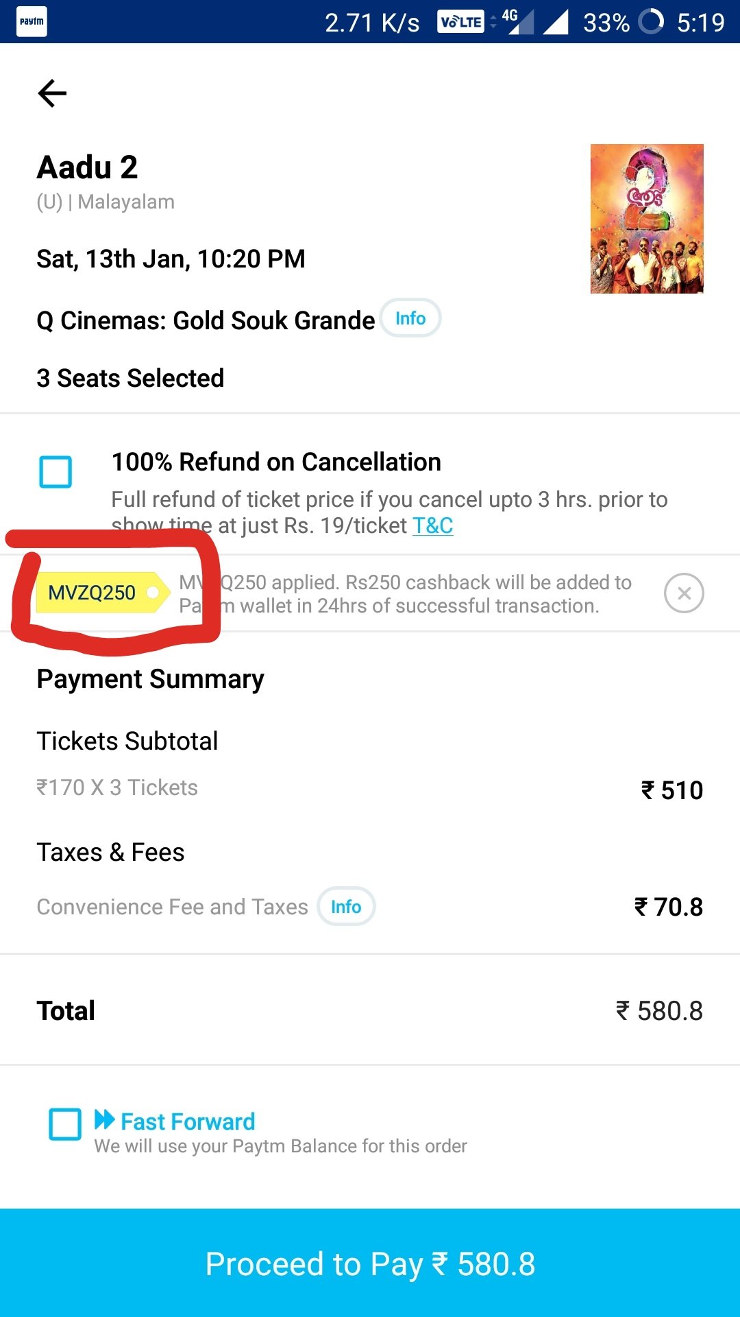 Filter Paytm Movies Coupons and Offers by