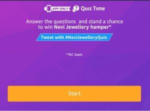 (All Answers)Amazon Nevi Quiz-Win Nevi Valentine Jewellery Hamper
