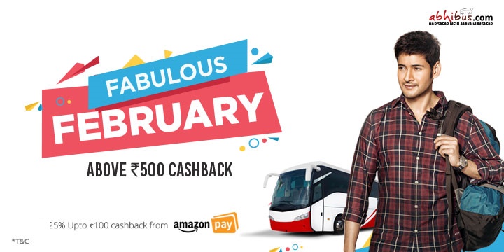 Abhibus Booking offer-Flat ₹500 Cashback On No Minimum Booking Amount