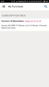 Sony LIV Free Premium Membership
