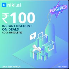 (Big) Niki App Flash Sale- Huge Discount On Recharge,Bus,Hotels,Electricity