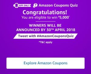 Amazon coupons quiz answers