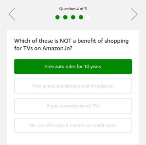 Amazon SONY TV Quiz- Answer Win Free SONY BRAVIA TV