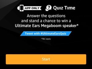 (Answers Added)Amazon Ultimate Ears Speaker Quiz