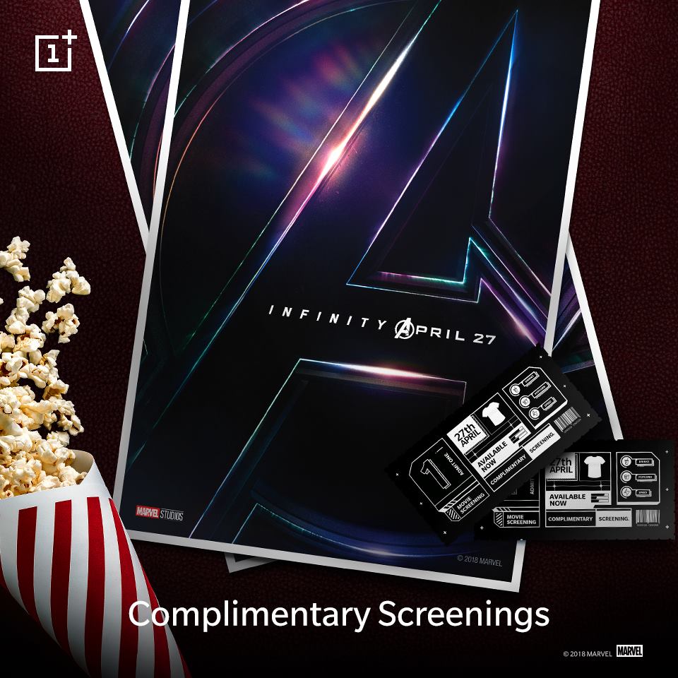 Get Avengers-The Infinity War Tickets Absolutely Free(All OnePlus Users)