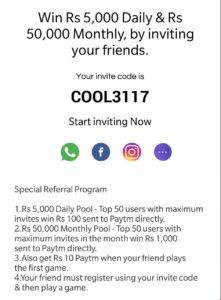 (Proof) Qureka App -Rs.10 PayTM Cash On Each Refer+Win Rs.5000