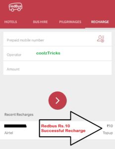 Redbus Amzon Recharge Offer