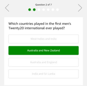 (All Answers) Amazon Cricket Quiz-Answer & Win Rs.20,000
