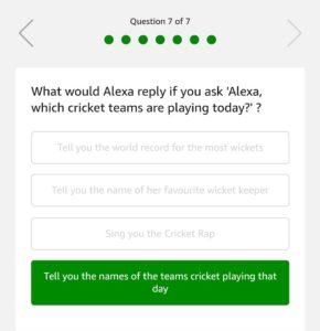 (All Answers) Amazon Cricket Quiz-Answer & Win Rs.20,000 (22nd April)