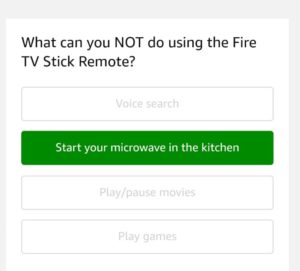 (All Answers)Amazon Fire TV Stick Quiz Answers