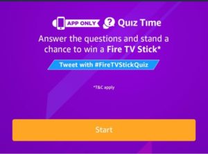 (All Answers)Amazon Fire TV Stick Quiz Answers