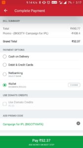 Loot Lo - Zomato Offer- Get Food Worth Rs.500 for Free