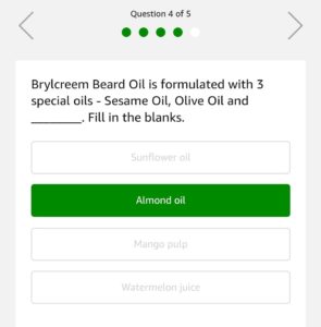 (All Answers) Amazon Brylcreem Quiz - Win Free Rs.5000