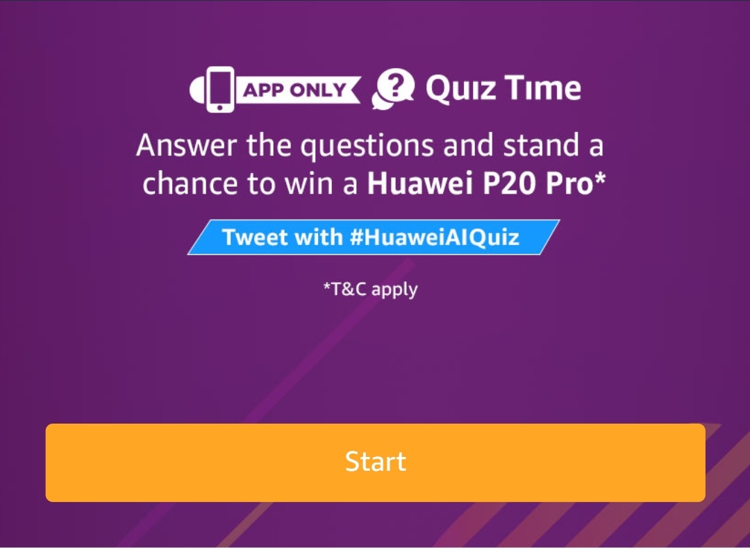 (All Answers)Amazon Huawei P20 Pro Quiz Answers