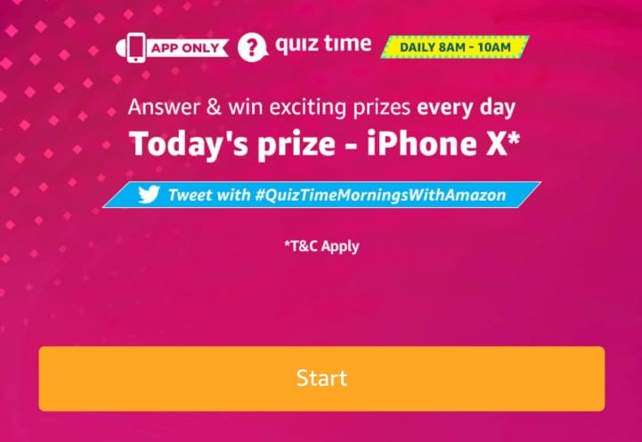 Amazon iPhone X Quiz Answers