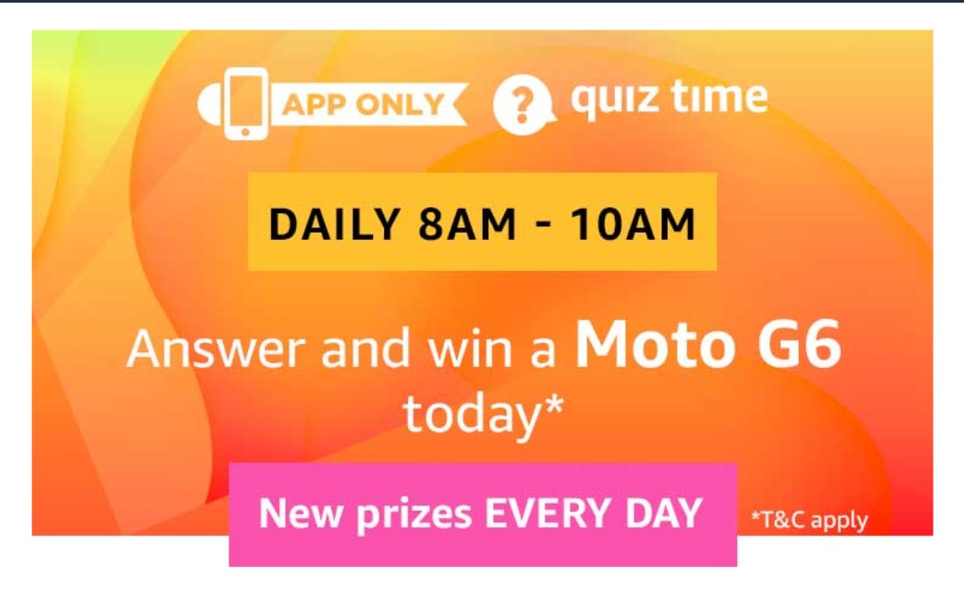 Amazon Moto G6 Quiz Answers