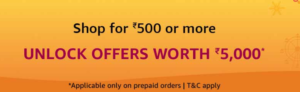 Amazon GIS Special - Shop For ₹500 & Unlock Offers Worth Rs.5000