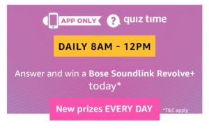 Amazon Bose Soundlink Revolve+ Quiz Answers