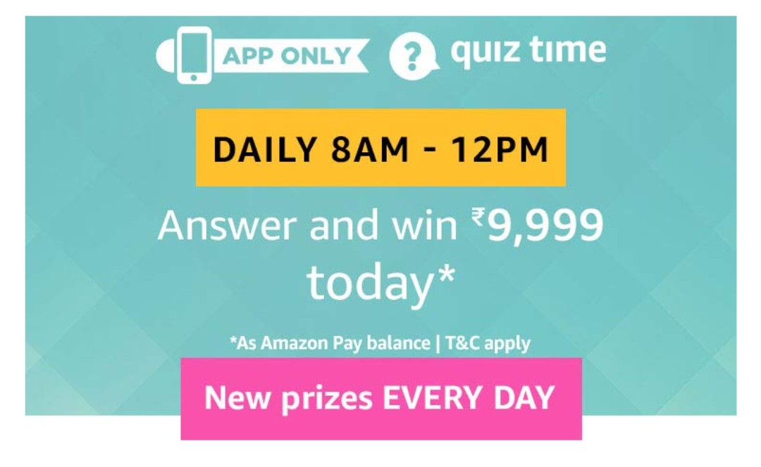 Amazon 13th August Quiz Answers