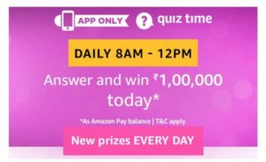 Amazon 19th August Quiz Answers