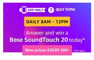 Amazon Bose SoundTouch 20 Quiz Answers