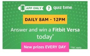 Amazon Fitbit Versa Quiz