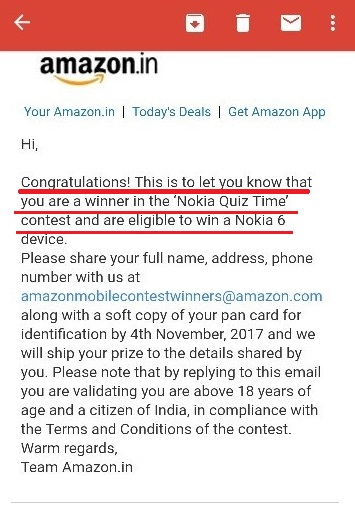 Amazon Quiz Time Daily 8-12