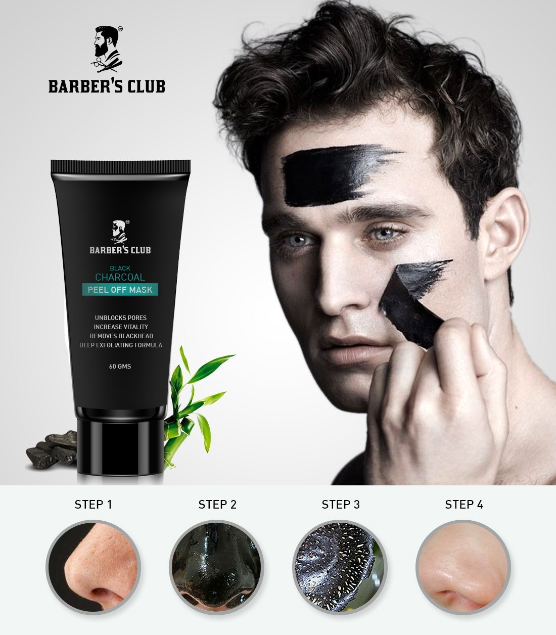 (Amazon's Best) Barber's Club Charcoal Peel off Mask In Just Rs.149(Worth Rs.549)