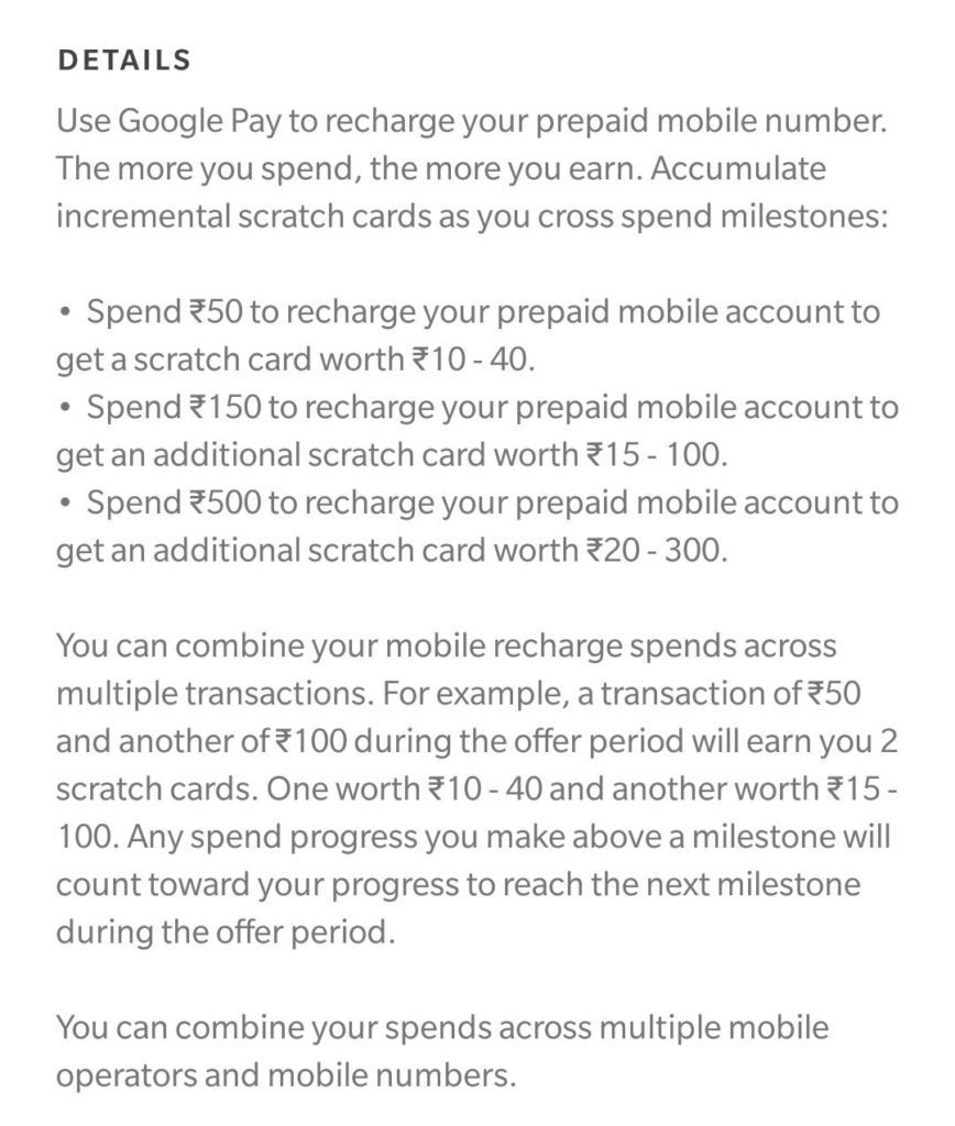 Google Pay Recharge Loot- Get Free Scratch Cards On Every Recharge
