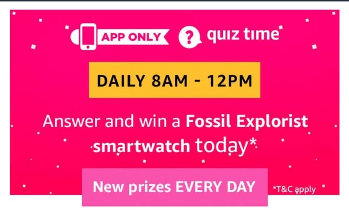 Amazon Fossil Explorist Smartwatch Quiz