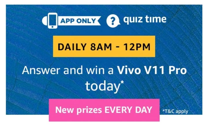 Amazon Vivo V11 Pro Quiz Answers