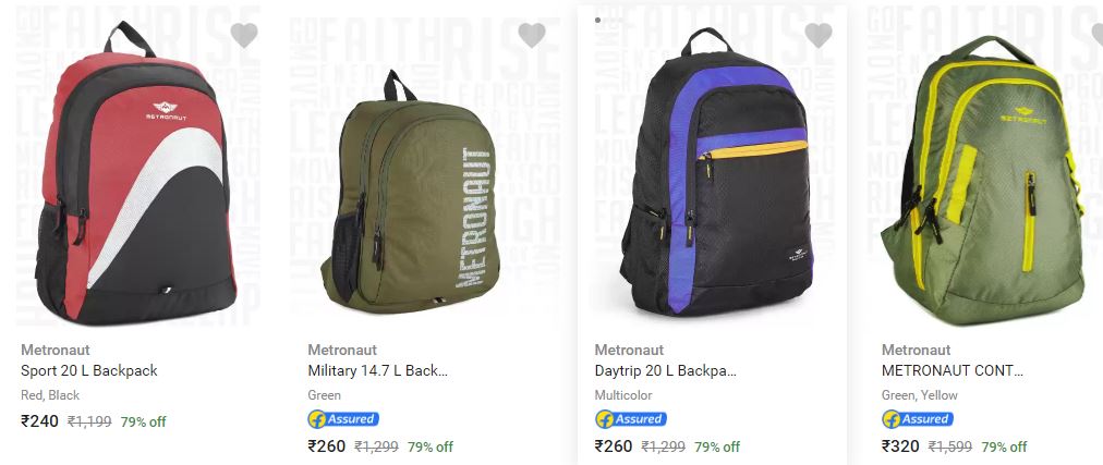 Metronaut Backpack Offer Page