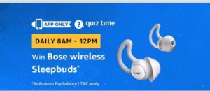 (All Answers)Amazon Bose Wireless Sleepbuds Quiz Answers