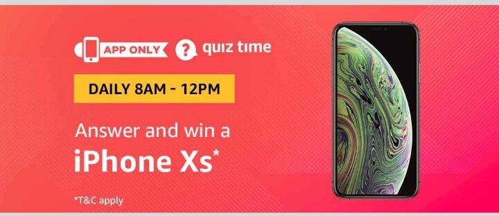 Amazon Quiz Time Daily - Today's Answers Of iPhone Xs