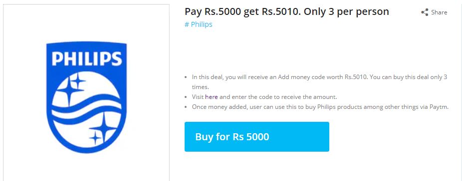 PayTM Free Rs.30- Buy Deal Worth ₹5000 & Get ₹5010 Back (3 Times)