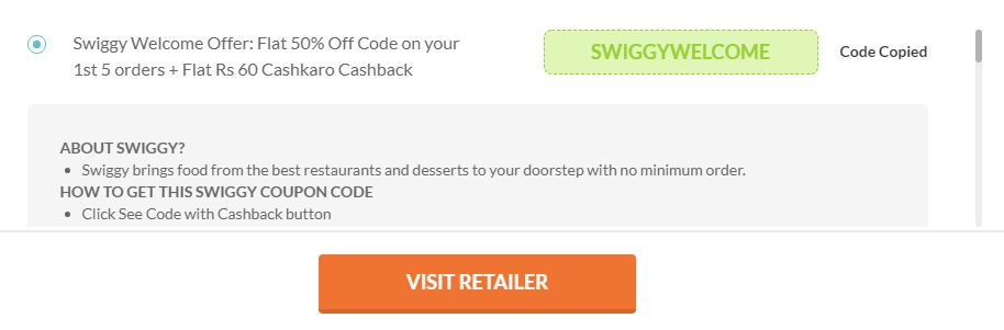 [Loot On] Swiggy Loot -Order Food Worth Rs.120 For Free (New/Old Users)