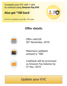 Amazon KYC Offer 