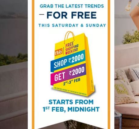 Fbb Free Shopping Weekend - Rs.2000 Shopping For Free