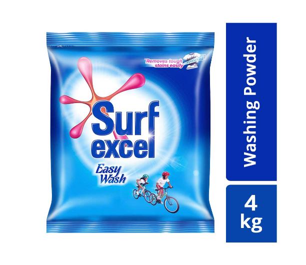Surf Excel Easy Wash Detergent Powder,4 kg In Just ₹348 | MRP:-₹464