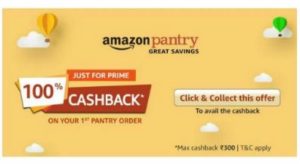 Amazon Pantry Loot - Get Products Worth Rs.300 For Free 