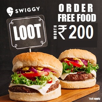 [Lootlo] Swiggy Loot- Order Food Worth ₹200 For Free (New/Old Users)
