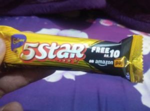 Free ₹10 Amazon Gift Voucher With Cadbury 5 Star 