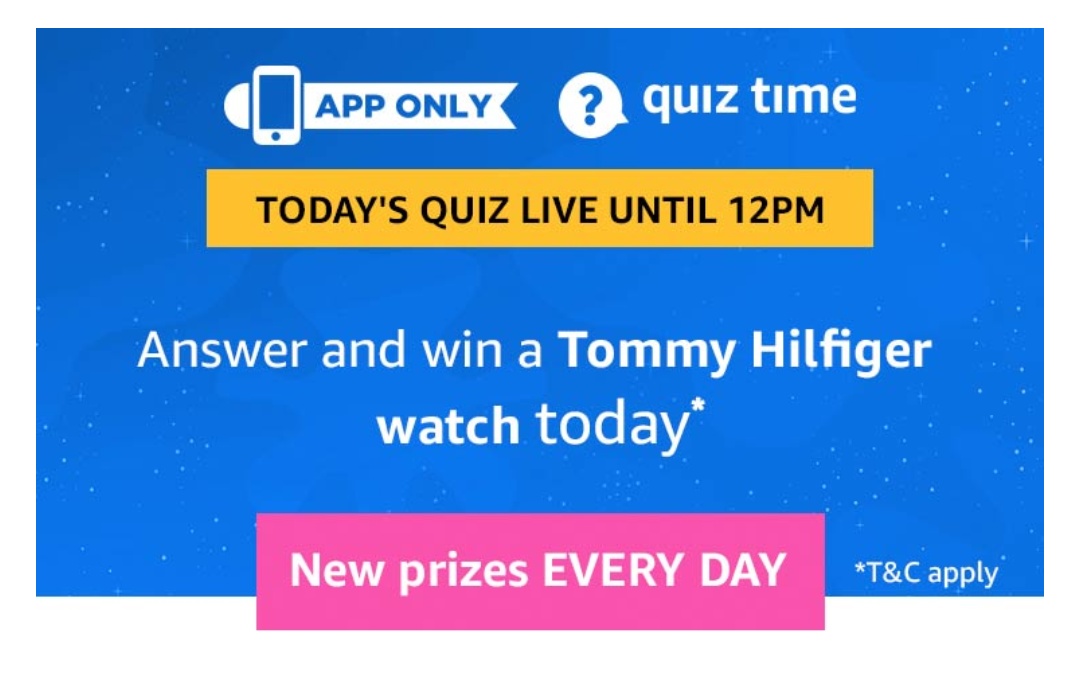 Amazon Tommy Hilfiger Quiz - Answer & Win Tommy Hilfiger watch