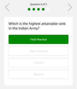 Amazon 15th March Quiz Answers - Win Rs.75000