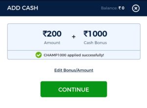 (Low Competition) KhelChamp- ₹200 On Refer | ₹1 Leagues To Win 1000
