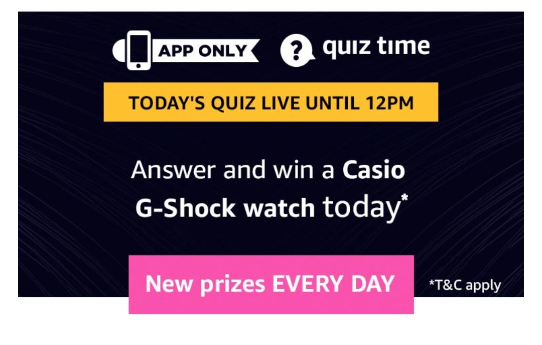 amazon casio g shock quiz answers