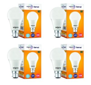 (Hot) Wipro 10-Watt LED Bulb (Pack of 4) In Just ₹349 (Worth ₹600) 