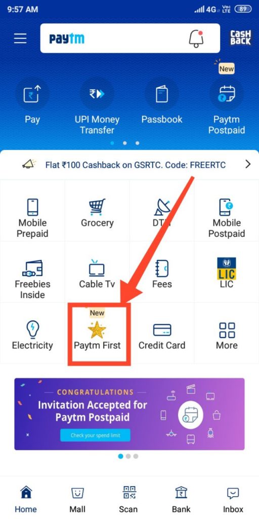 PayTM First Membership - Free Premium Food,Music,Travel Benefits